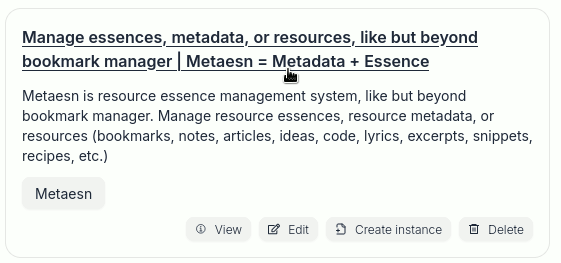 Click a link on resource name